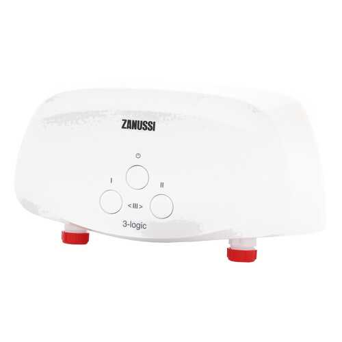 Водонагреватель проточный Zanussi 3-logic 3.5 TS (душ+кран) white в ТехноПоинт