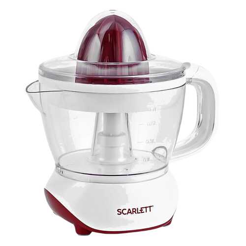 Соковыжималка для цитрусовых Scarlett SC-JE50C06 white/red в ТехноПоинт