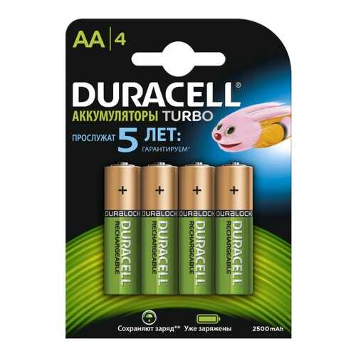 Аккумуляторная батарея Duracell Turbo HR6-4BL 4 шт в ТехноПоинт