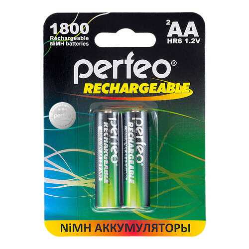 Аккумуляторная батарея Perfeo AA1800mAh 2 в ТехноПоинт