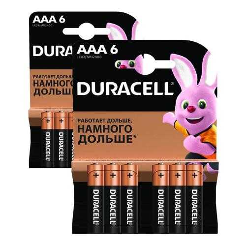 Батарейка Duracell Basic AAА LR03 6шт в ТехноПоинт