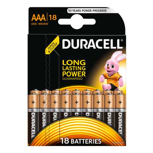 Батарейка Duracell LR03-18BL 18 шт в ТехноПоинт