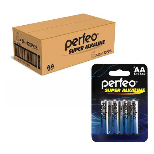 Батарейка Perfeo LR6/4BL Super Alkaline 120 шт в ТехноПоинт