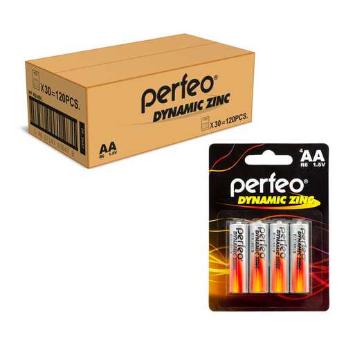 Батарейка Perfeo R6/4BL Dynamic Zinc 120 шт в ТехноПоинт