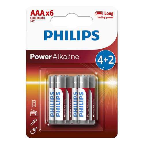 Батарейка Philips LR03P6BP/10 Power 6 шт в ТехноПоинт