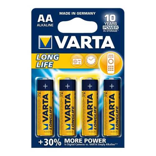 Батарейка Varta LONGLIFE 4 шт в ТехноПоинт