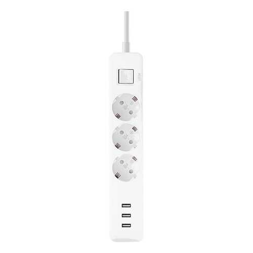 Сетевой фильтр Xiaomi Mi Power Strip, 3 розетки, 1,4 м, White в ТехноПоинт