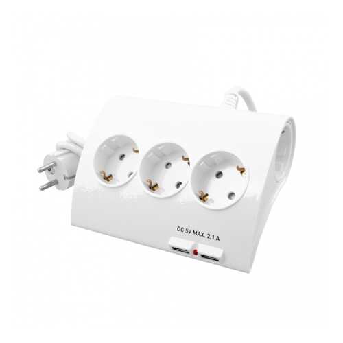 Удлинитель СТАРТ S5x1-ZDV2USB, 3 розетки, 1 м, White в ТехноПоинт