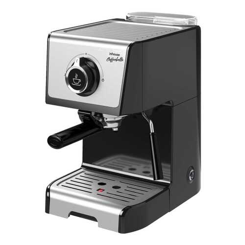 Кофеварка рожкового типа Inhouse Coffeebello Black (ICM1801BK) в ТехноПоинт