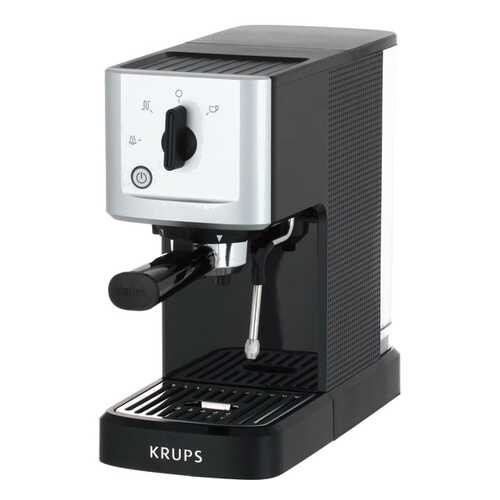 Рожковая кофеварка Krups XP344010 Black в ТехноПоинт