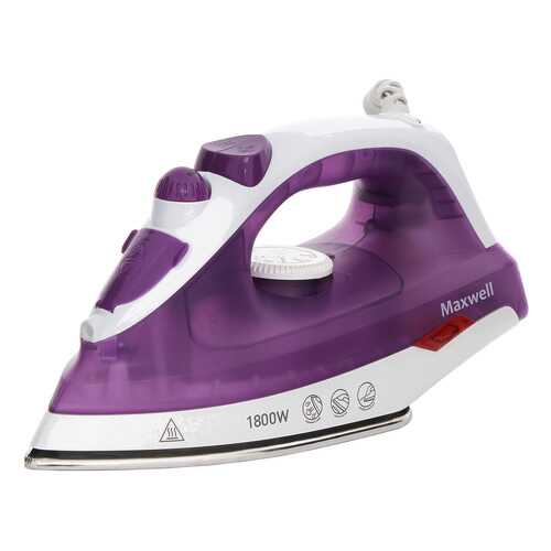 Утюг Maxwell MW-3042 White/Purple в ТехноПоинт