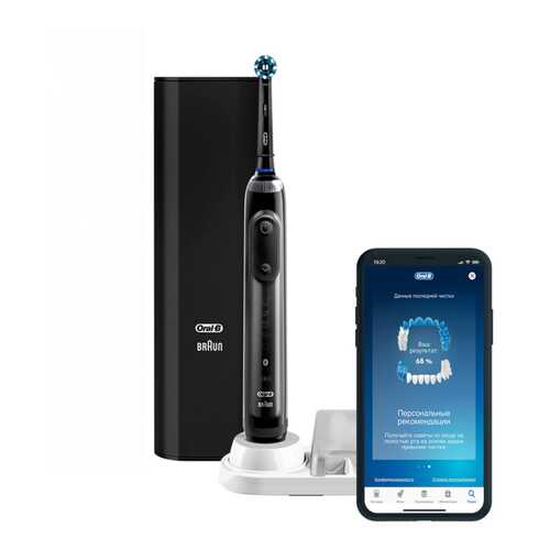 Электрическая зубная щетка Braun Oral-B Genius X 20000N (D706.515.6X) Black в ТехноПоинт