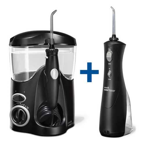 Ирригатор Waterpik WP-112 + Waterpik WP-462 Black в ТехноПоинт